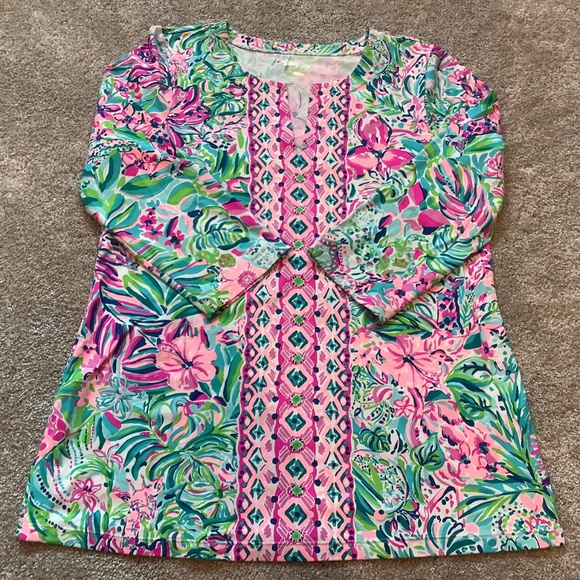 The Lilly Pulitzer Karina Tunic UPF 50+  NWOT Size L - Picture 8 of 11